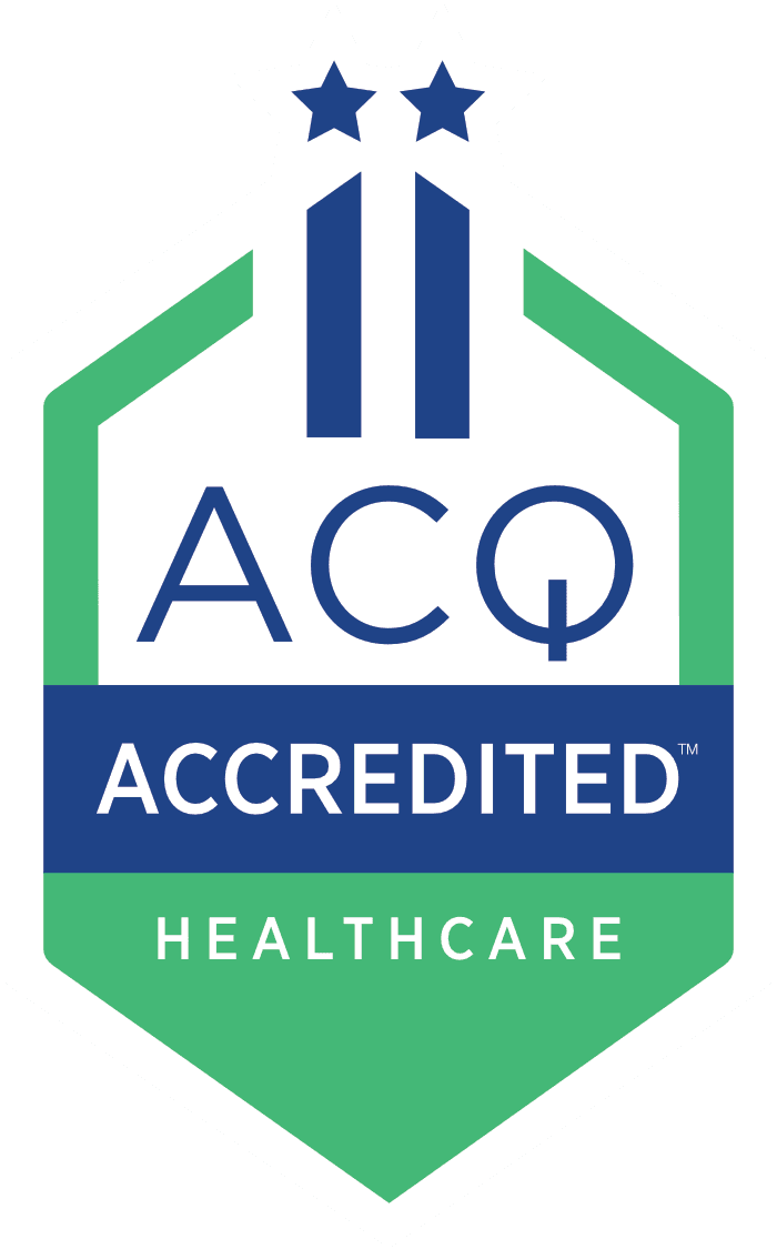 Autism Commission on Quality (ACQ) accredited healthcare seal